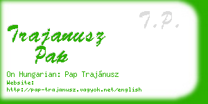 trajanusz pap business card